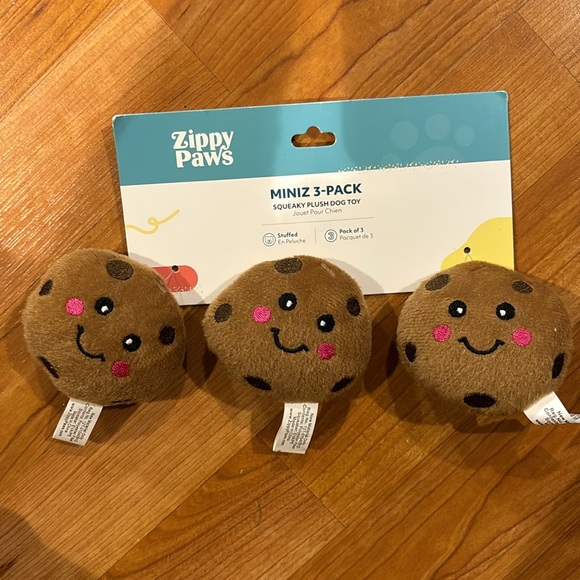 Zippy Paws Miniz cookies 3 Pack Squeaky  Dog Toy. - Picture 2 of 3